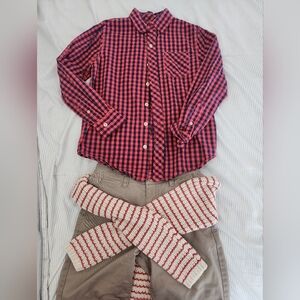 Red and Black Checkered Shirt